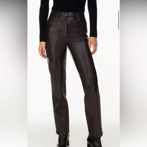 Faux leather snake print paints ‘The Melina’ from Aritzia